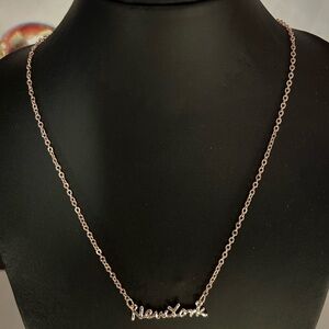 NEW YORK Charm Necklace, NWT.